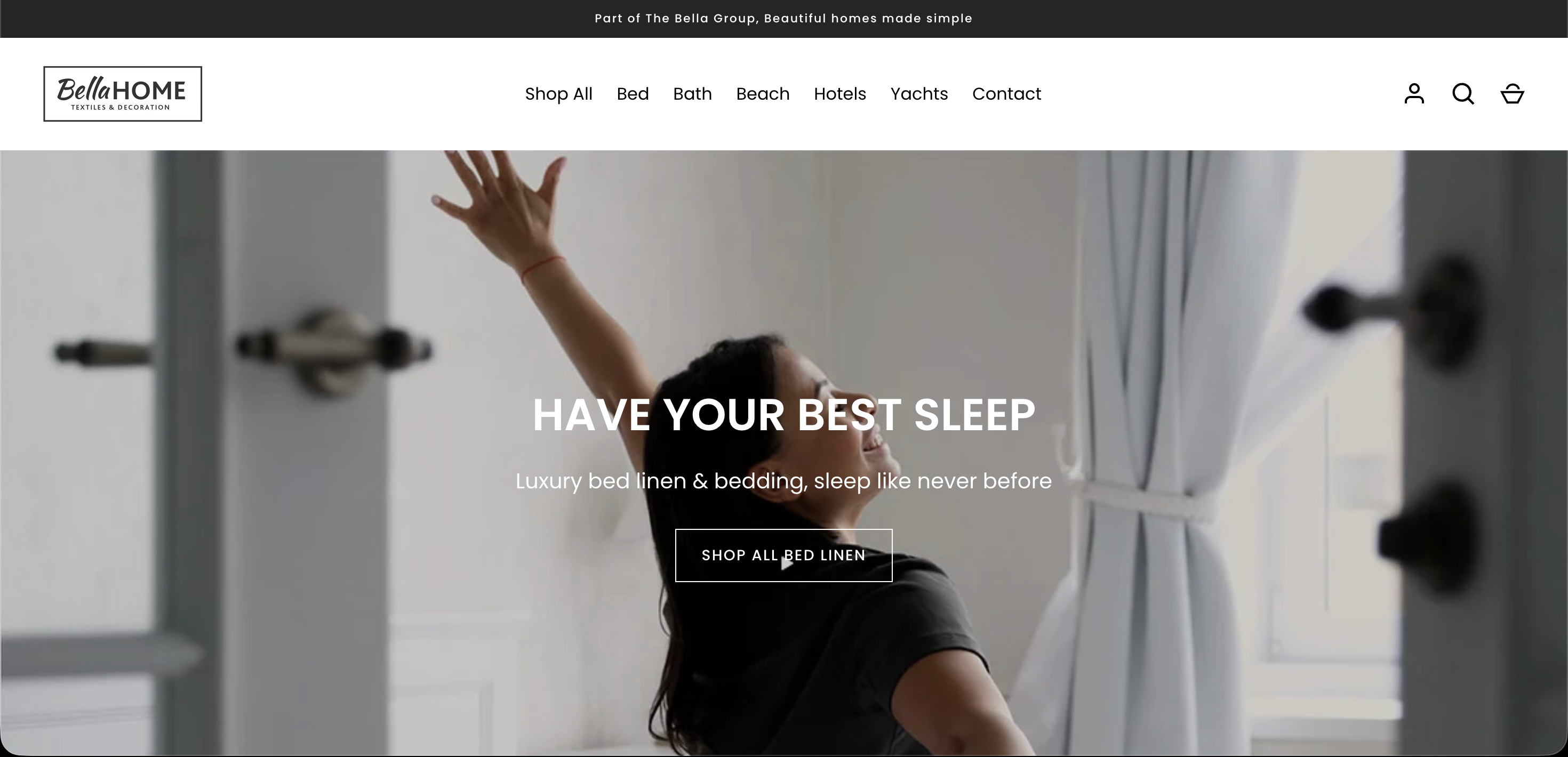 BellaHome Shopify storefront